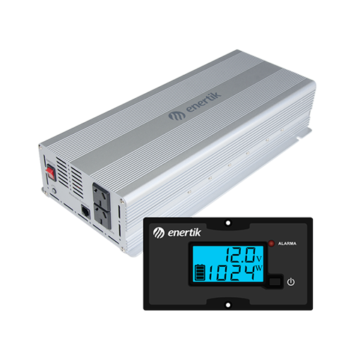 Inversor de Potencia con Panel 12V-1500W