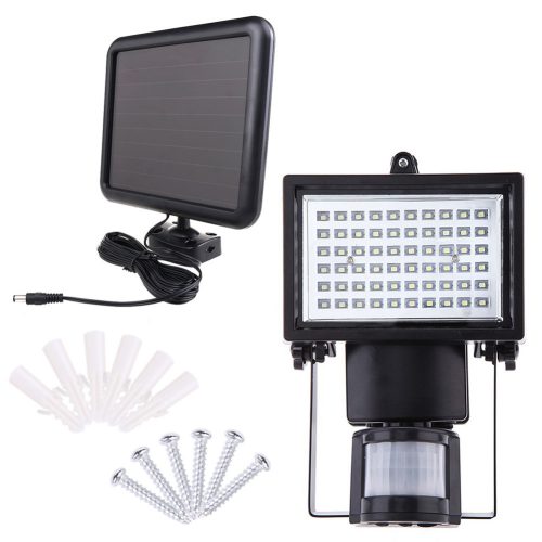 Reflector Solar 60 LEDs con Sensor de Movimiento